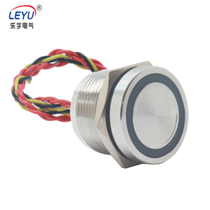 Kurzer 12V LED Touch Tact IP68 Kleiner wasserdichter Mini-Druckknopf 12mm Piezo-Schalter mit Drähten - Product Image 1
