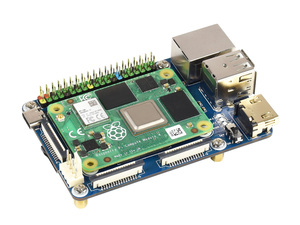 Mini taban kurulu (A) ahududu Pi hesaplama modülü 4, yerleşik konnektörler dahil: CSI/DSI/FAN/USB/RJ45 Gigabit Ethernet