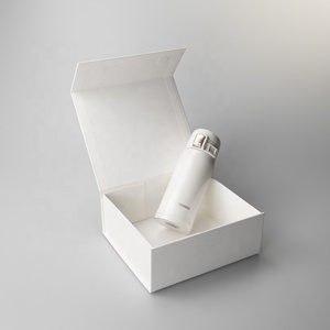 White <strong>Rectangle</strong> Magnetic Gift <strong>Boxes</strong> <strong>Lids</strong> UV Advantage Collapsible Paper Storage Present Graduation Birthday Wedding <strong>Embossing</strong> - Product Image 1