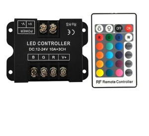 30A 10Ax3CH светодиодный RGB контроллер с радиочастотным пультом дистанционного управления DC12-24V беспроводной RGB контроллер для светодиодных лент - Product Image 2