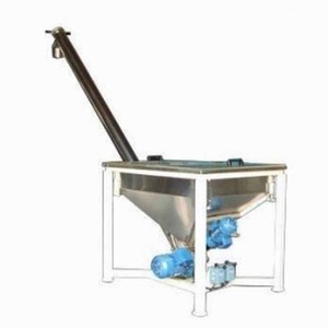 Sistema De Mistura De Transporte De Aço Inoxidável 2024 Incline Tube Auger Screw Conveyor Alimentador Hopper Com Máquina Misturadora De Pó