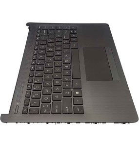 Ensamblaje de carcasa superior de repuesto para HP 14Z-DK 14-DK 14-CF 14-DF Series Laptop gris Touchpad cubierta superior pieza de computadora