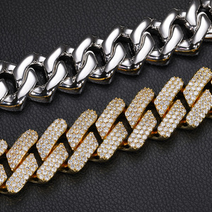 Hip Hop Cuban Link <strong>Chain</strong> 30 MM Gold Plated Men Ice Out Zircon Necklace Cuban <strong>Chain</strong> - Product Image 4