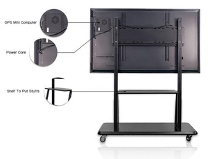 Ruiguan 85 אינץ 'לוח חכם אינטראקטיבי 4k lcd לוח דיגיטלי לבית הספר ללמד לוח שטוח לוח אינטראקטיבי להוסיף מצלמה - Product Image 4