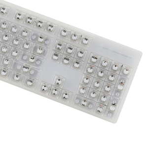 Teclado transparente para ordenador portátil, teclado de oficina con luz RGB, 104 teclas, OEM Teclado mecánico con cable para juegos, venta al por mayor - Product Image 6