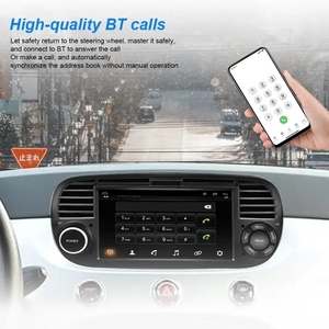 Android Car Stereo 7'' Carplay Android Car Radio <strong>for</strong> <strong>Fiat</strong> <strong>500</strong> 2007- 2015 4G WIFI <strong>GPS</strong> BT AM/FM/RDS DSP Head Unit - Product Image 4