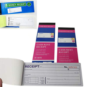 <strong>Custom</strong> <strong>Receipt</strong> Books 2 Part Carbonless 10 Pack <strong>Rent</strong> <strong>Receipt</strong> Book with Carbon Copy Duplicate 2 Parts 50 Sets Size: 8&quot; X 2.75&quot; - Product Image 5