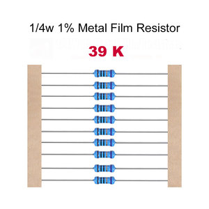 5000 pcs/盒1/4W 1R ~ 10m电阻1% 39k金属膜电阻器5色环电阻用于DIY项目和实验 - Product Image 1