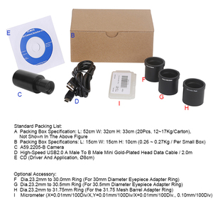 OPTO-EDU A59.2205-B USB2.0 CMOS kỹ thuật số Eyepiece kính hiển vi máy ảnh giảm ống kính Loại sản phẩm Kính hiển vi - Product Image 3