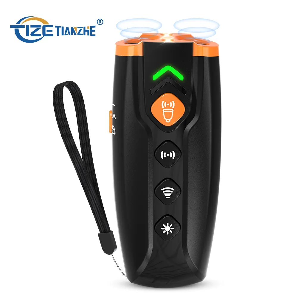 TIZE LED Light Ultrasonic Dog Repeller Contrôle des aboiements par ultrasons pour chiens puissants