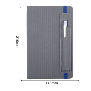 Cuaderno de tapa dura de lino con impresión personalizada, cuaderno de notas liso con logotipo personalizado A4 A5 A6 - Product Image 6