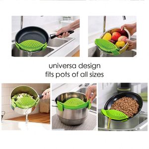 Kitchen Snap N <strong>Strain</strong> <strong>Pot</strong> Strainer and Pasta Strainer - Adjustable Silicone Clip on Strainer for <strong>Pots</strong>, Pans, and Bowls - Product Image 6