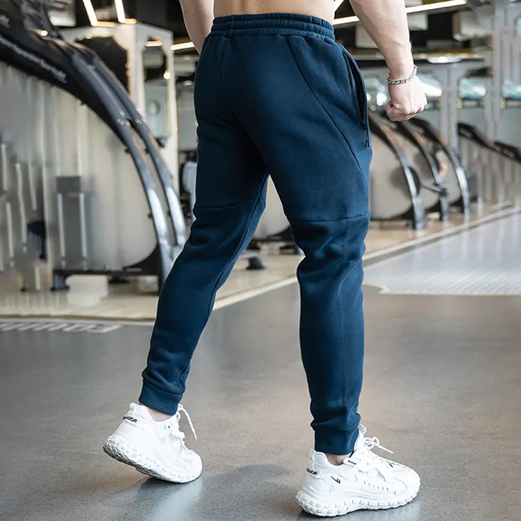 Pantaloni da corsa da uomo pantaloni sportivi da ginnastica pantaloni sportivi in pile di cotone ad asciugatura rapida pantaloni da trekking