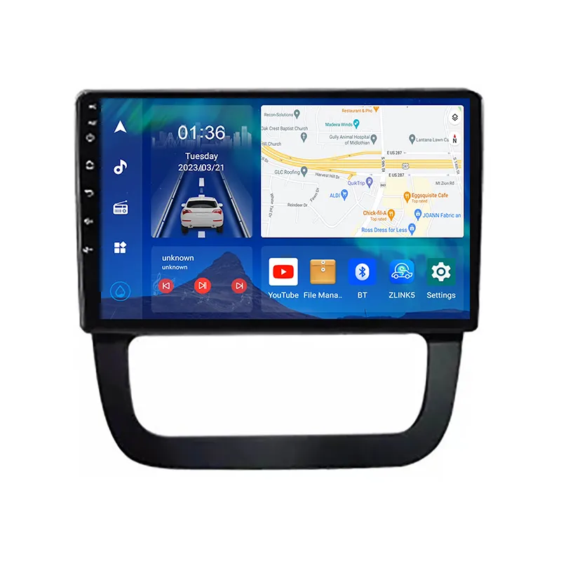 ระบบมัลติมีเดียในรถยนต์800 8 + 256G 1280*2011 GPS นำทางรถยนต์สำหรับ Volkswagen Jetta 6 2018