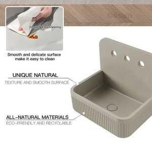 Fabrika doğrudan satış Lavabo dikdörtgen çimento banyo Lavabo duvar asılı monte beton Lavabo Lavabo - Product Image 6
