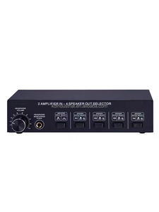 <strong>2</strong> in 4 OUT 300w Power Amplifier Splitter Stereo Switcher Box Selector Amplifier - Product Image 3