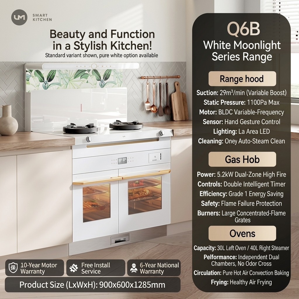 Um90h3bs 5200w white-independent steaming baking no flavor mix
