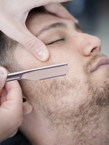 Adam jilet düz kenar jilet doğal ahşap ölçekli keskin, yüksek sertlik karbon çelik Cutthroat düz kenar bıçak - Product Image 6