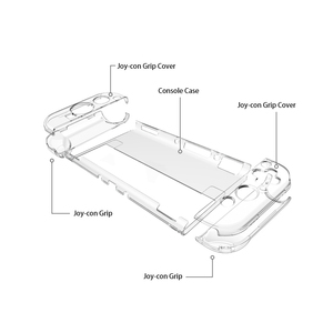 Handle Grip Replacement Transparency <strong>Shell</strong> <strong>Case</strong> Gaming <strong>Controller</strong> Crystal <strong>Case</strong> for Switch OLED Console Stand - Product Image 5