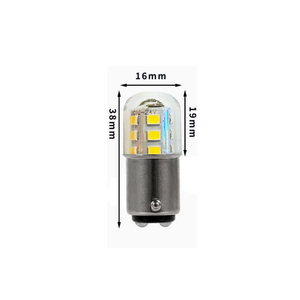ไฟเบรครถยนต์ T17 3W 12V 24V 48V Ba15d สัญญาณไฟเลี้ยวรถจักรยานยนต์ T17 Bay15d หลอดไฟ LED LED-MINI-BA15D - Product Image 3