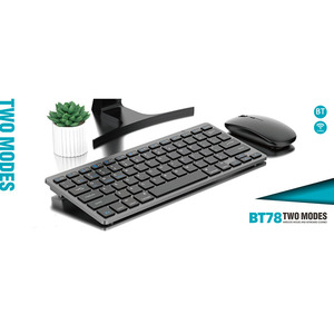 BT78 Set Teclado de ratón inalámbrico para oficina de negocios Teclado Ratón Combo Teclado para juegos de computadora