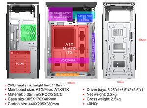 100% produttore ATX armadio per computer a torre in stile semplice - Product Image 3