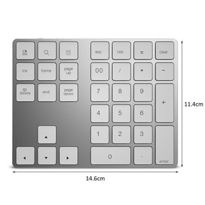Mini 34Keys Number <strong>Keyboard</strong> Laptop Rechargeable BT3.0 <strong>Keyboard</strong> Calculator Wireless <strong>Numeric</strong> Keypad <strong>Keyboard</strong>