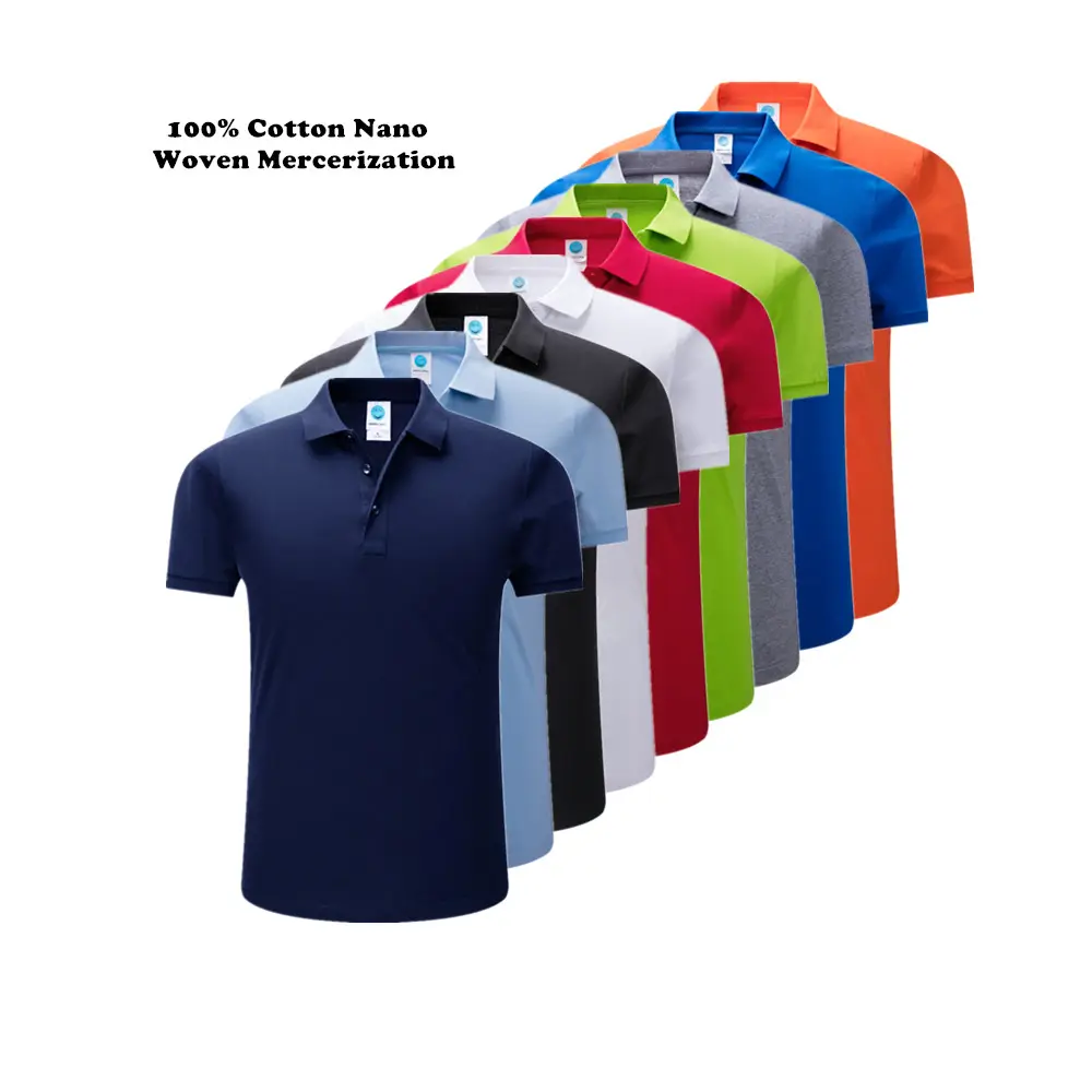 Commercio all'ingrosso di alta qualità 100 cotone t shirt lavoro personalizzato polo shirt per gli uomini e le donne polo logo personalizzato