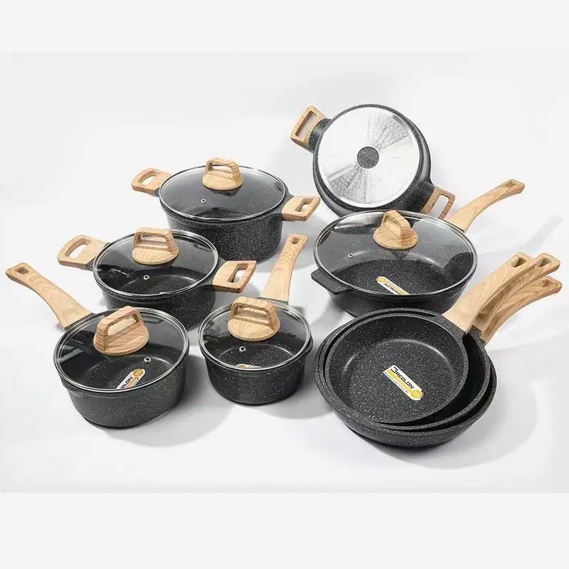 Non-stick pan wok household wok induction cooker gas stove special pot pan