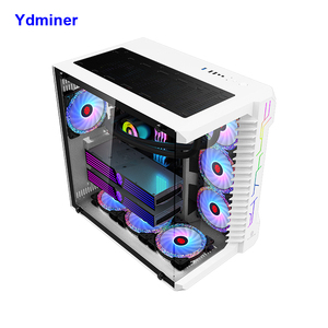 Custodia per computer con custodia per cpu da gioco con custodia per computer bianca - Product Image 1