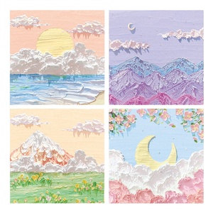 Printing <strong>Cubes</strong> Promotional Hot Sale Sticky <strong>Note</strong> <strong>Pad</strong> Creative Colorful Memo <strong>Pad</strong> Oil Painting Sticky <strong>Notes</strong> - Product Image 3