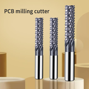 フライスカッターPCBタングステン鋼コーティング炭素繊維エポキシボード彫刻ツール研削ヘッド合金回転ファイルのカスタマイズ - Product Image 4