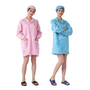 Áo Khoác Phòng Thí Nghiệm <span class=keywords><strong>Esd</strong></span> Chống Tĩnh Điện Màu Trắng/Xanh Dương Áo Khoác Phòng Thí Nghiệm Sọc 5Mm - Product Image 5