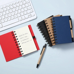Bloc de notas promocional personalizado barato a granel cuaderno de notas en blanco con bolígrafo - Product Image 1