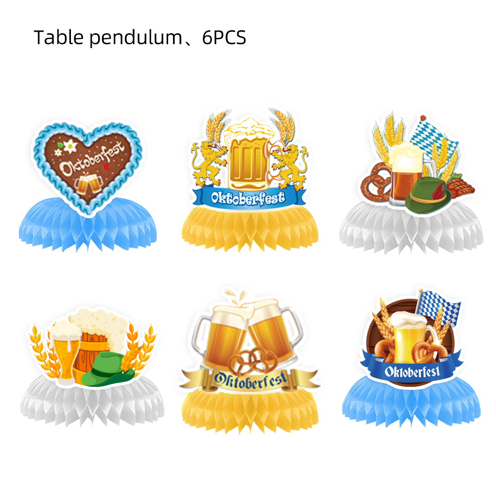 Support en nid d'abeille bleu-6 pièces