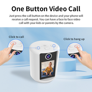 Innovadora Cámara inteligente de llamada de un botón de vídeo bidireccional de 3MP con pantalla IPS de 2,4 pulgadas detección de movimiento PTZ WIFI batería cámaras IP - Product Image 6