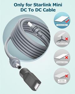 For Starlink Mini Cable Adapter DC to USB Type C Converter <strong>Input</strong> 20V Power Adapter Work with 100W PD <strong>Source</strong> Black - Product Image 2