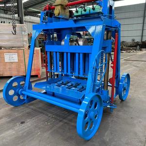 QT4-45 Mobile Automatic Thin Brick Making Template Machine Extruder Machine to <strong>Create</strong> Hollow Bricks Using Cement As Raw Material
