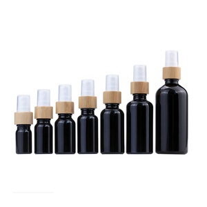 Botellas de spray de vidrio de bambú para aceites esenciales Perfumes Vacío 5ml 10ml 15ml 20ml 30ml 50ml 100mL Marrón Verde Colores claros - Product Image 5