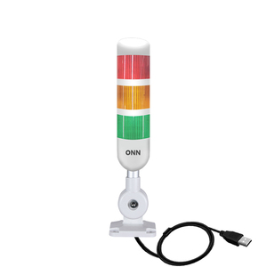 ONN M4F-USB luz de torre de sinal DC5V campainha flash controle por computador luz de torre led tipo-c luz CE/TUV/RoHS indicador de máquina