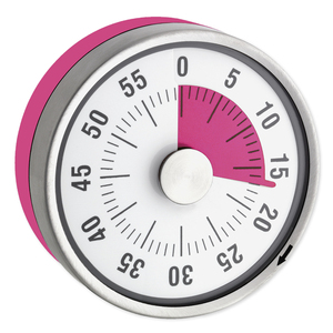Cute table rotary rotating desk dial alarm analog kitchen fridge magnet custom countdown clock timer di cottura con logo di marca - Product Image 1