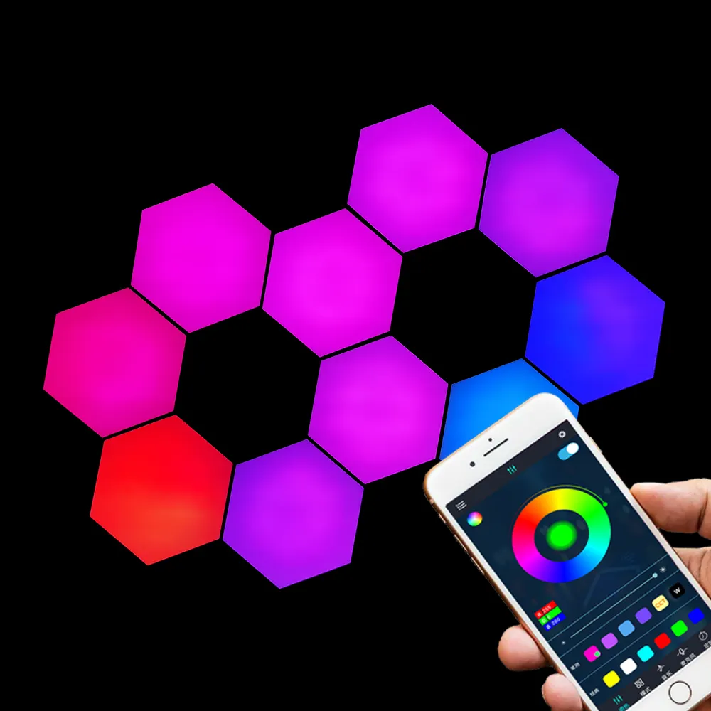 DIYハニカム誘導ランプLed Quantum Hexagonal Touch Sensor Wall Lamp Indoor Le工場卸売