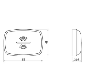 Elock ES890-Lector de tarjetas de control de acceso sin contacto Mifare RFID, controlador de ascensor para hotel