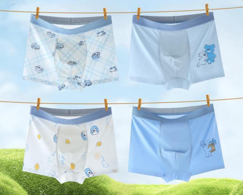 Blue Little Bear Ice Silk - 4-piece pack