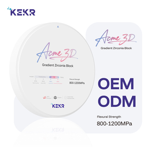 Acme 3D đa lớp CAD cam phòng thí nghiệm nha khoa siêu mờ 98mm chuyển tiếp độ dố<span class=keywords><strong>c</strong></span> tự nhiên tốt nhất kekr Zirconia khối đĩa - Product Image 3