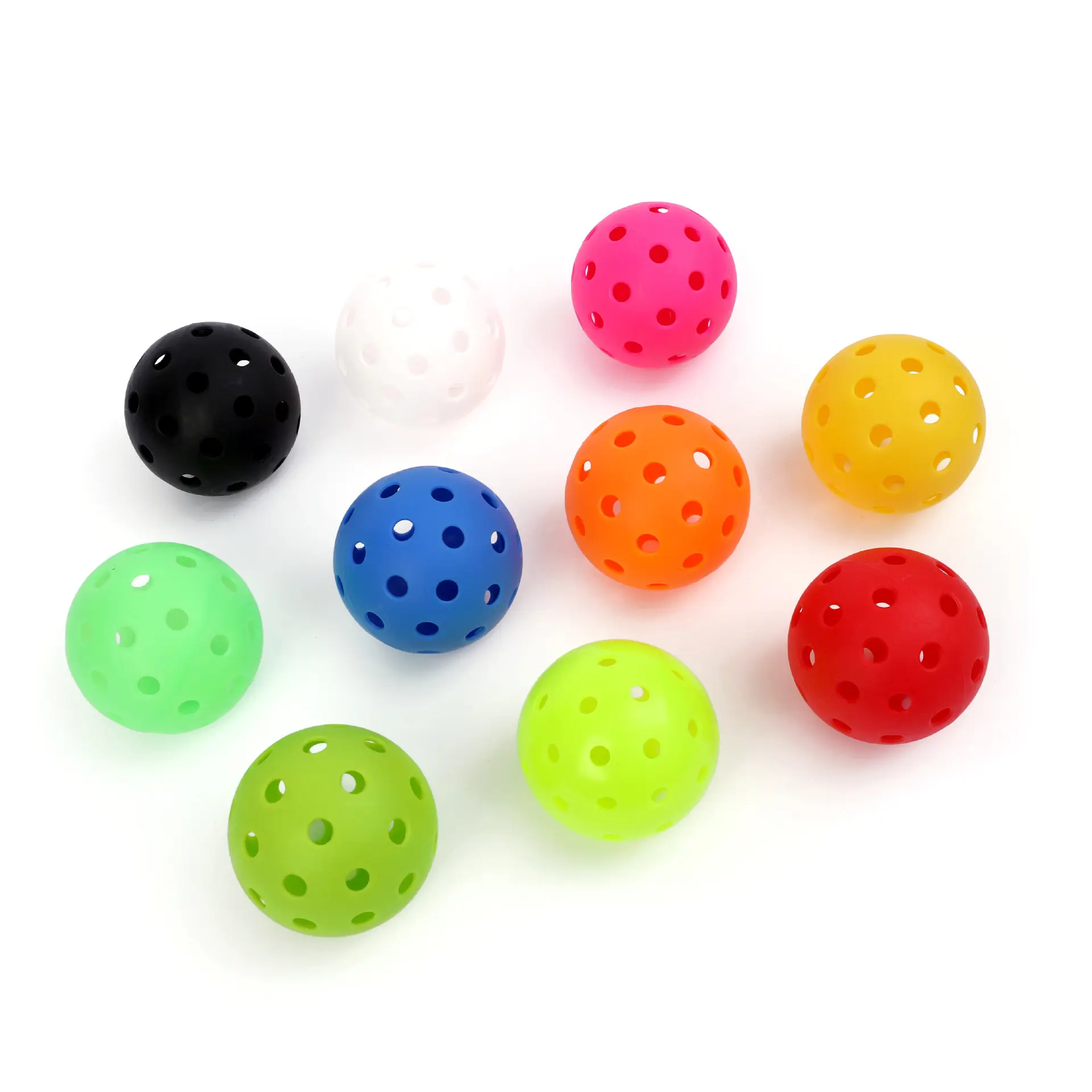 USAPA Glow in Dark Pickleball Balls Custom Color Logo 40 Holes Pickleball Balls