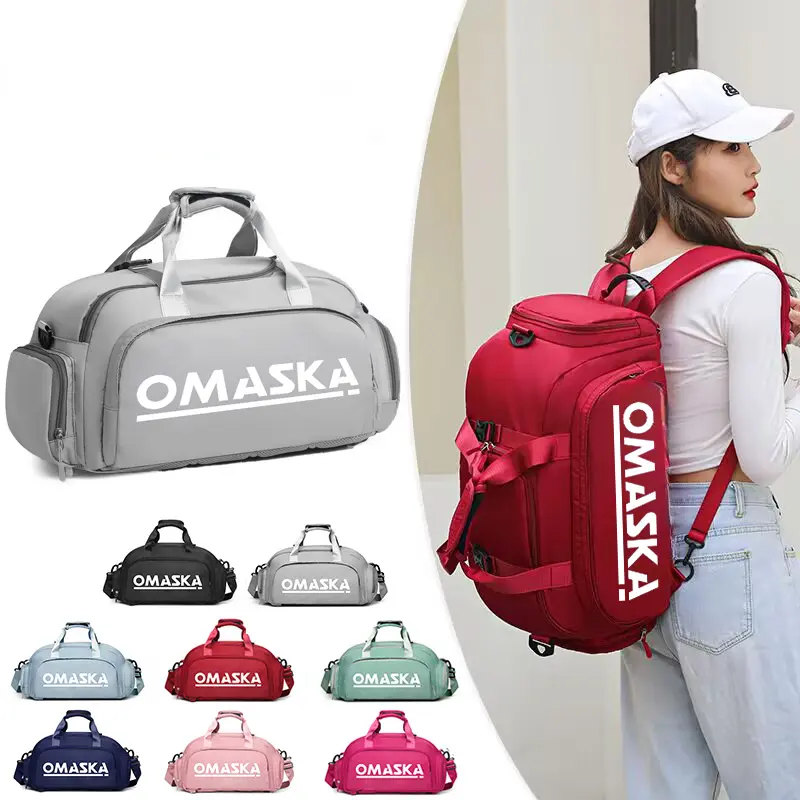 Водонепроницаемый спортивный Спортивный рюкзак унисекс с логотипом на заказ, спортивная сумка с отделением для обуви для выходных и путешествий