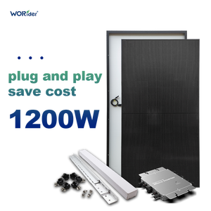 ระบบพลังงานแสงอาทิตย์บนตะแกรงระเบียง ODM 1200W สำหรับปลั๊กแอนด์เพลย์ในบ้าน - Product Image 1