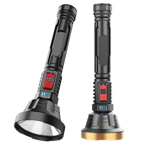 Torcia luminosa torcia a Led ad alta potenza torcia elettrica a Led ricaricabile USB luminosa a lungo raggio torcia di plastica - Product Image 1