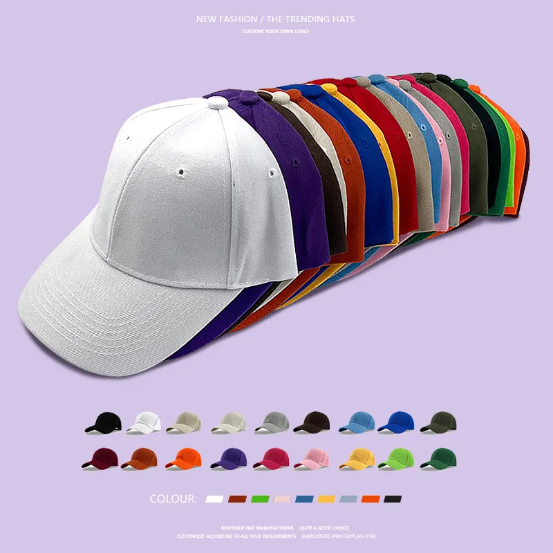 Gorras deportivas con logotipo bordado 3d, gorra de béisbol lisa con logotipo personalizado de fábrica, 6 paneles, venta al por mayor